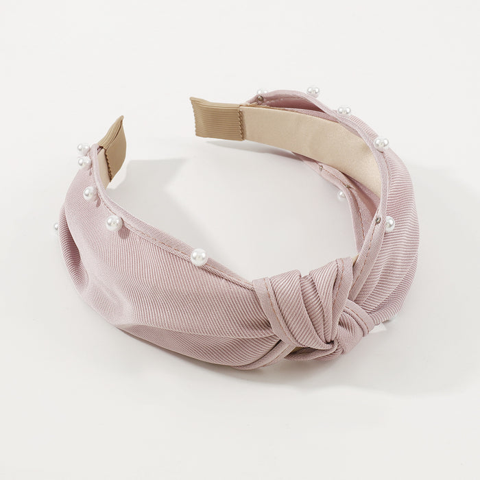 Wholesale Headband Fabric Imitation Pearl Gorgeous Elegant JDC-HD-YuL111