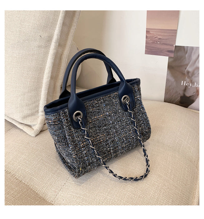 Wholesale Handbag Canvas Solid Color Chain Diagonal One Shoulder JDC-HB-Wanyue001