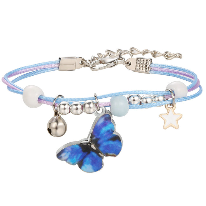 Wholesale Popular Blue Butterfly Bracelet JDC-BT-F937