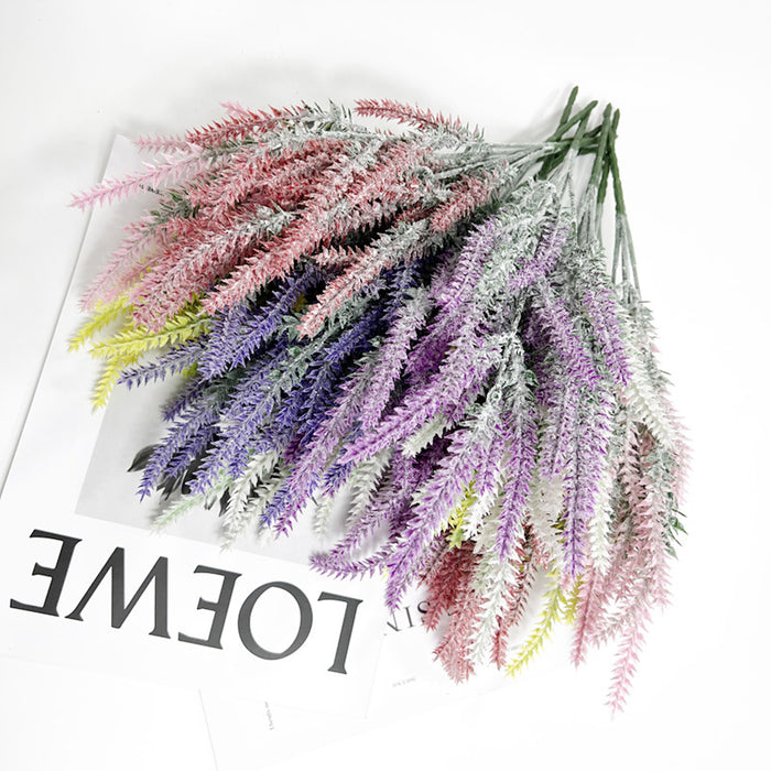 Flor de simulación de lavanda al por mayor Flor de plástico MOQ≥5 JDC-FF-XIANXING001