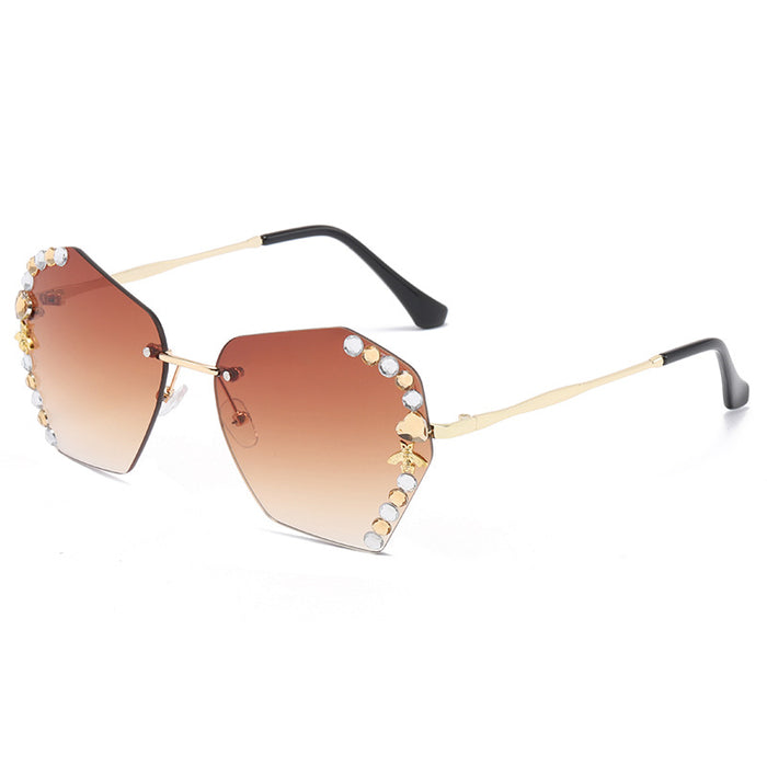Wholesale Frameless Cut Edge UV Blocking Sunglasses JDC-SG-ZhanH008