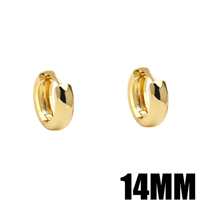 Wholesale Earrings Copper Plated 18K Gold Glossy JDC-PREMAS-ES-012