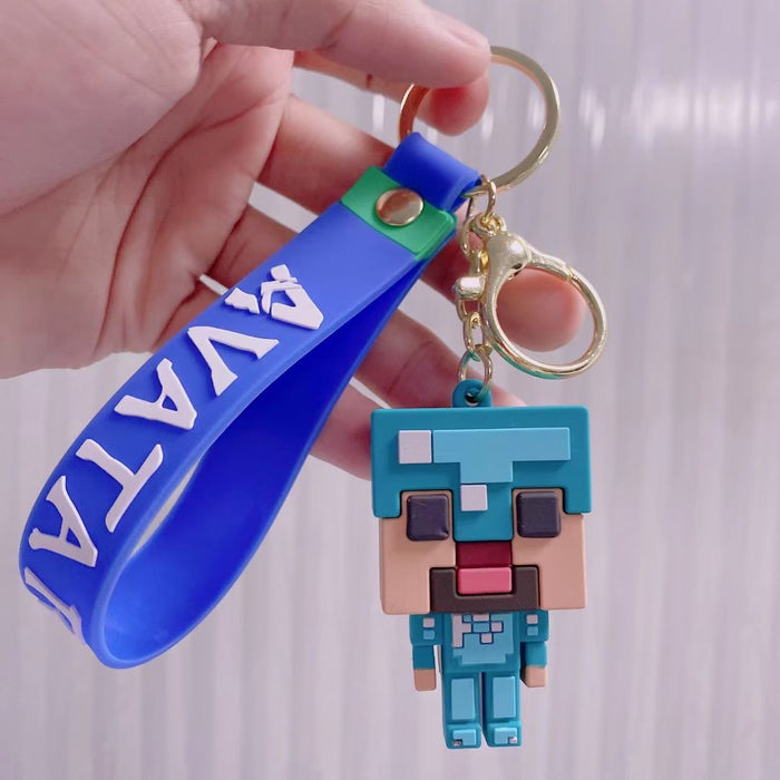 Wholesale Keychains PVC Hardware Cartoon Cute Minecraft (M) MOQ≥2 JDC-KC-YWYS004