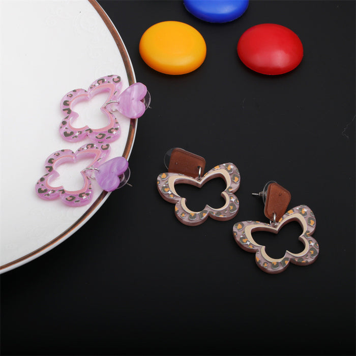 Wholesale Acrylic Butterfly Earrings JDC-ES-ML067