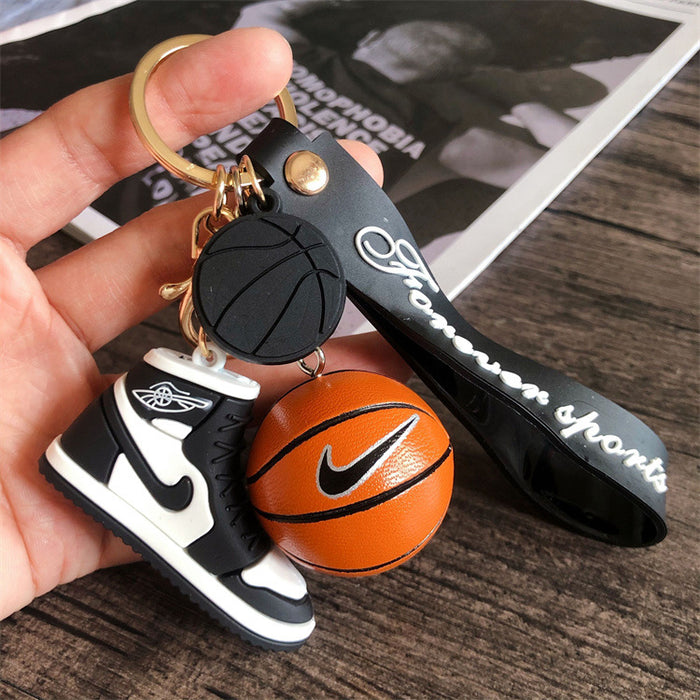 Wholesale star basketball shoes keychain MOQ≥2 JDC-KC-HLv011