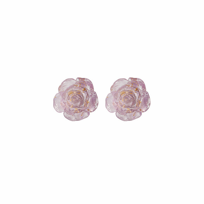 Couleur fantastique de parfum en gros correspondance des boucles d'oreilles roses JDC-ES-MDD034
