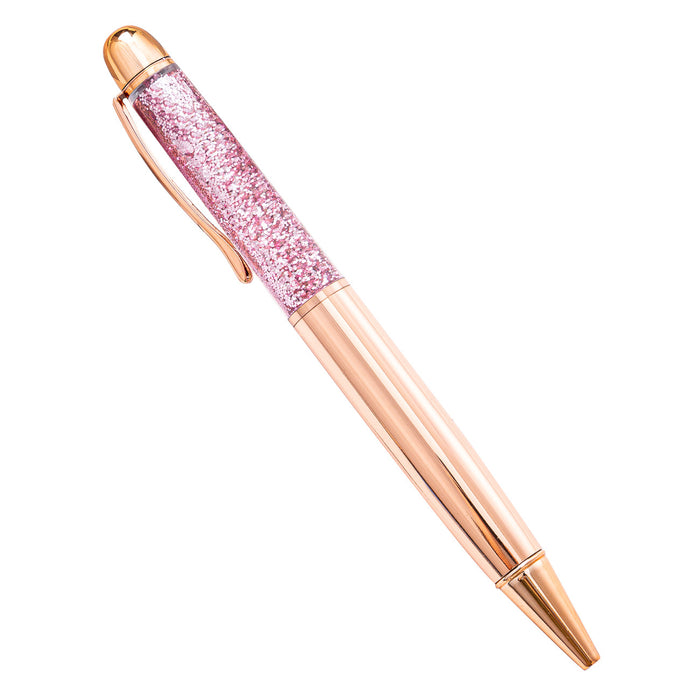 Wholesale Ballpoint Pen Metal Into Oil Dazzle Colorful Quicksand JDC-BP-HongD009