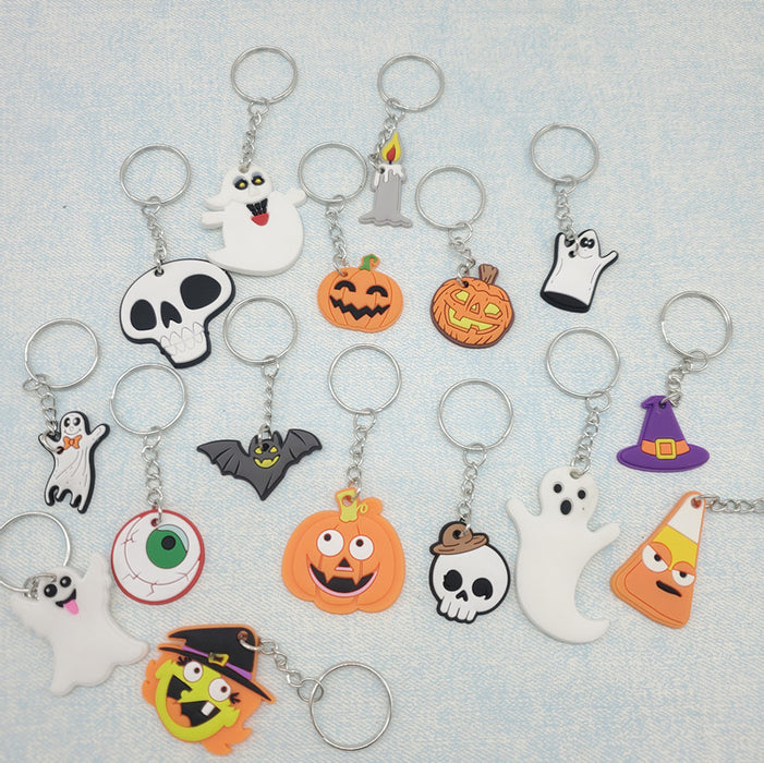 Wholesale Keychains PVC Ghost Pumpkin Halloween JDC-KC-DY001