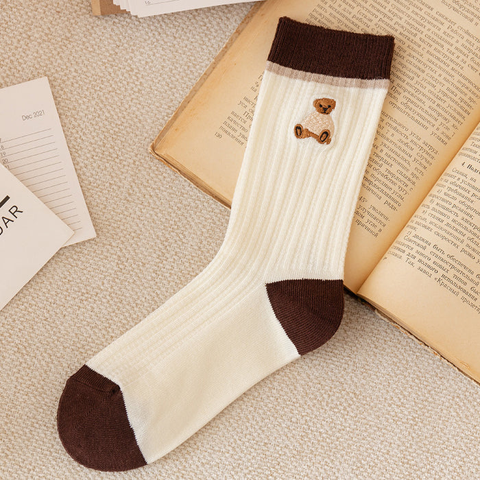 Wholesale Sock Cotton Sweat Absorbing Socks Striped MOQ≥2 JDC-SK-CYu021