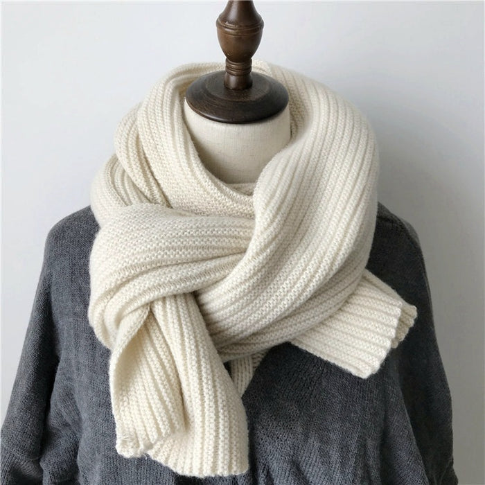Wholesale Scarf Faux Cashmere Warm Winter Knit Solid JDC-SF-Zhenl005