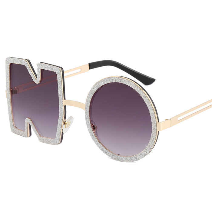 Wholesale AC Lens Letter Trend Ocean Sheet Ladies Sunglasses JDC-SG-YuH010