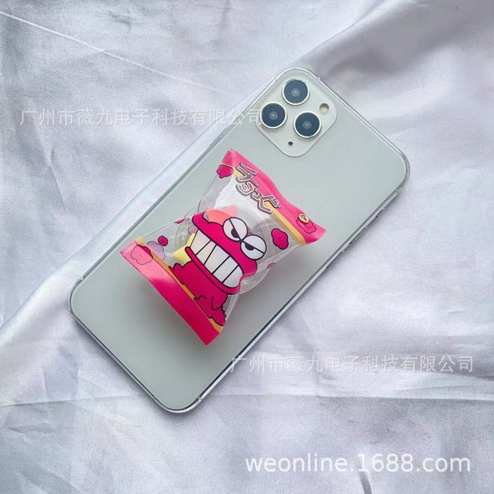 Wholesale Grips Plastic Funny Dinosaur Candy Mobile Airbag Telescopic Bracket MOQ≥2 JDC-PS-WeiJiu023