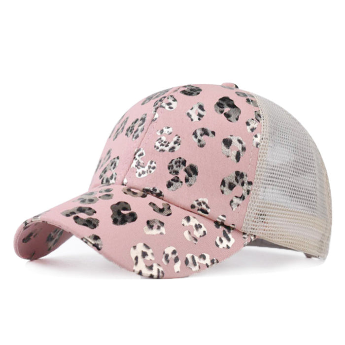 Wholesale Hat Cotton Leopard Print Mesh Baseball Cap JDC-FH-MeiQ002