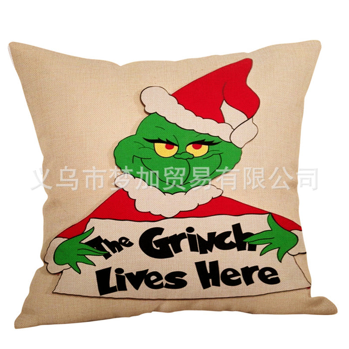 Wholesale Cartoon Linen Pillowcase (M) JDC-PW-mengj001