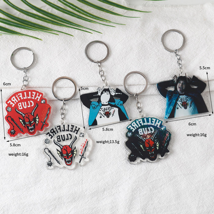 Wholesale Keychains Acrylic European and American film and television accessories JDC-KC-GSAJ017