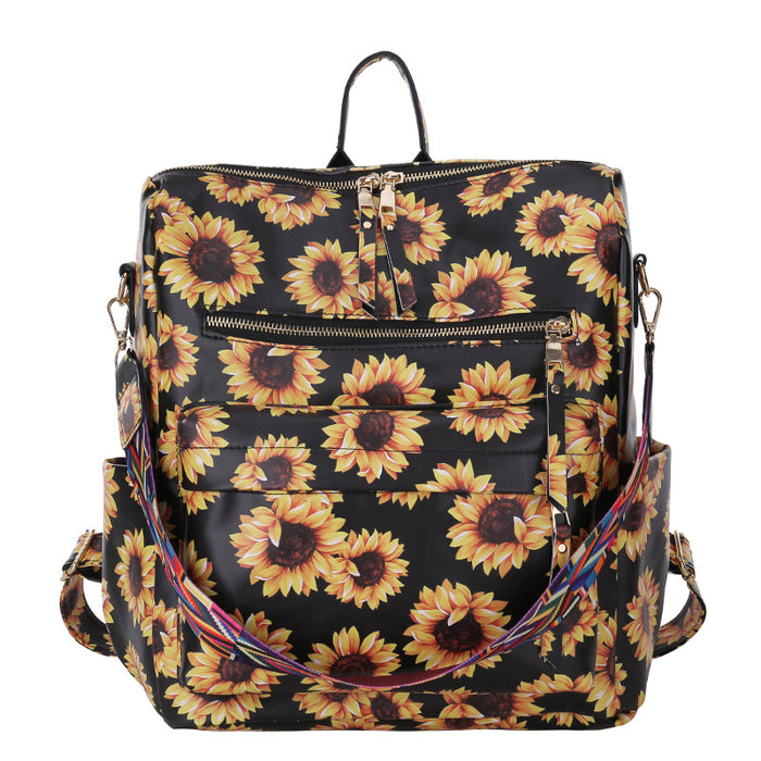 Wholesale PU Backpack Sunflower JDC-BP-Fuji003