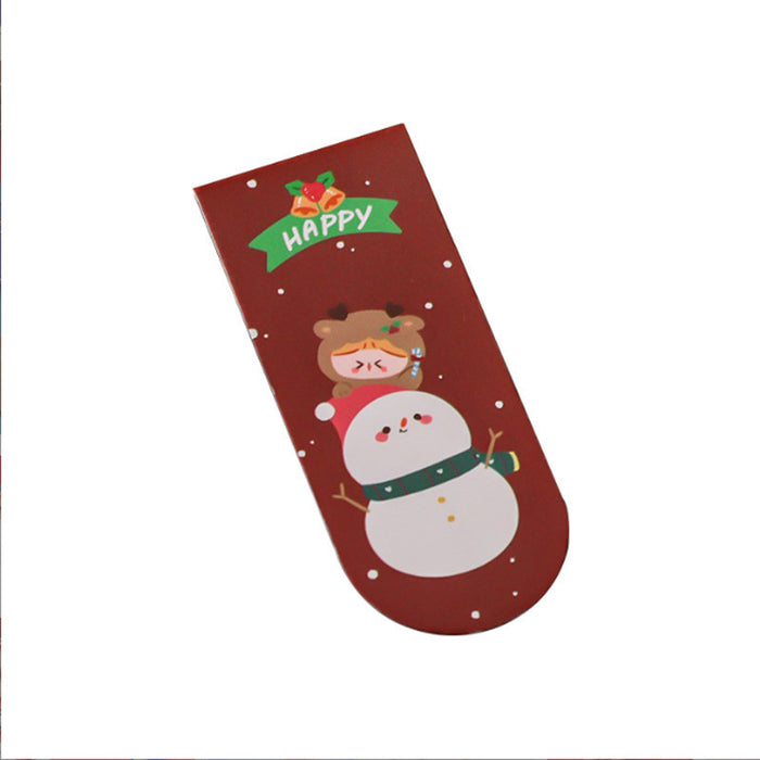 Wholesale Bookmark Magnet Christmas Cute Cartoon Double Sided JDC-BM-KuY002