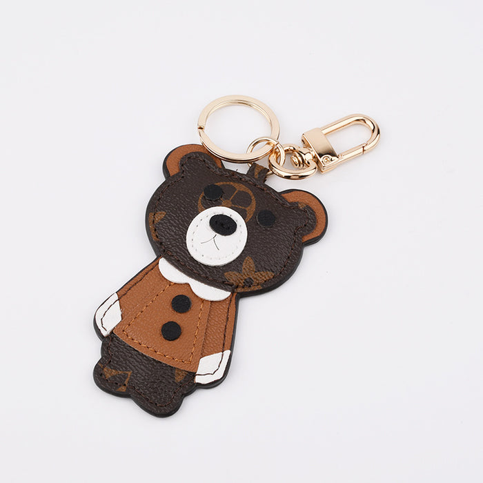 Wholesale Keychains Fiber Leather Zinc Alloy Cute Animal Cartoon (F) MOQ≥5 JDC-KC-DAJ005