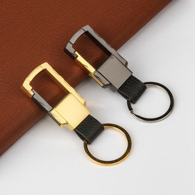 Wholesale Keychains Zinc Alloy Men's Metal Genuine Leather JDC-KC-YuYue009