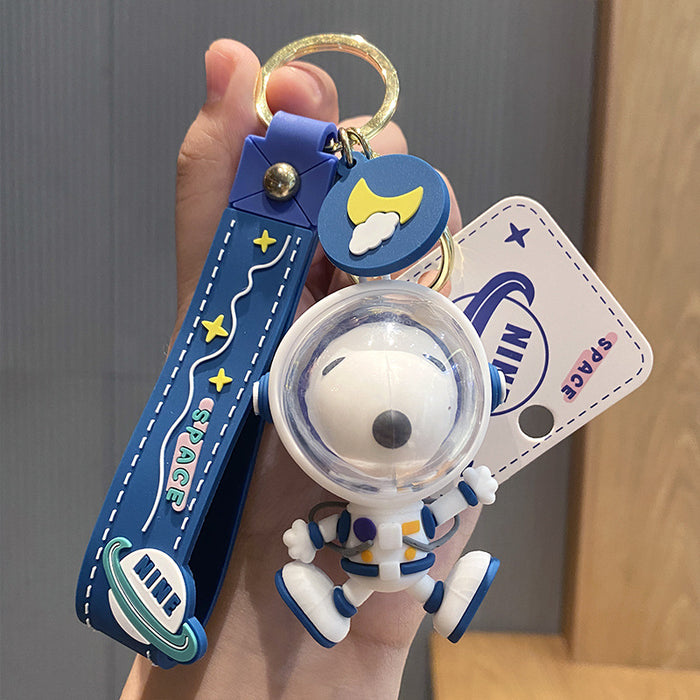 Wholesale Keychains For Backpacks astronaut puppy keychain creative cute MOQ≥2 JDC-KC-LingY005
