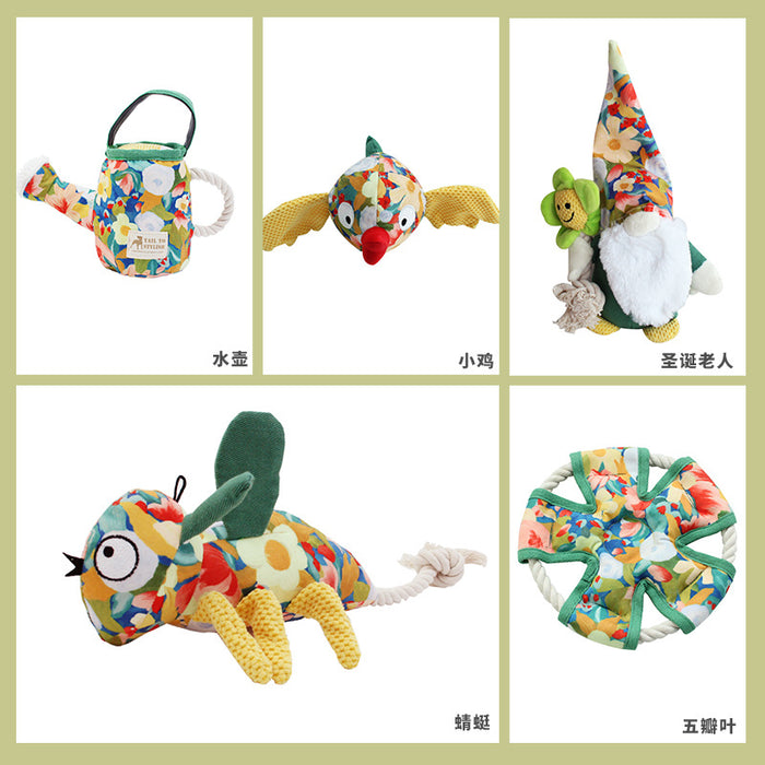 Juguetes para mascotas al por mayor Canvas de perro juguetes molares resistentes a la mordedura jdc-pt-jni003