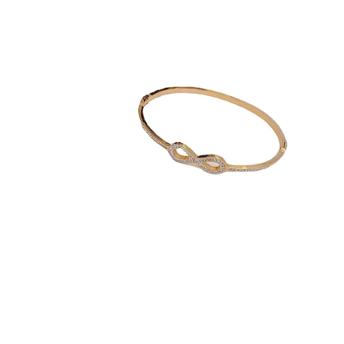Jewelry WholesaleWholesale Titanium Steel Open Gold Diamond Bracelet JDC-BT-WEY006 Bracelet 维尔雅 %variant_option1% %variant_option2% %variant_option3%  Factory Price JoyasDeChina Joyas De China