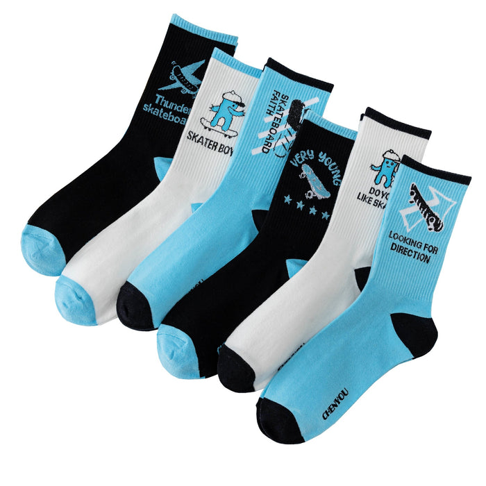 Calcetines al por mayor calcetines de tubo para hombres medias de primavera y otoño en calcetines MOQ≥5 JDC-SK-MZHE003