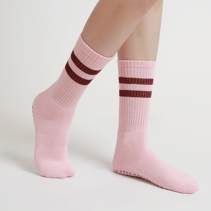 Wholesale Sock Cotton PVC Yoga Non-slip Wear Resistant Jumping Footguards JDC-SK-TYS002