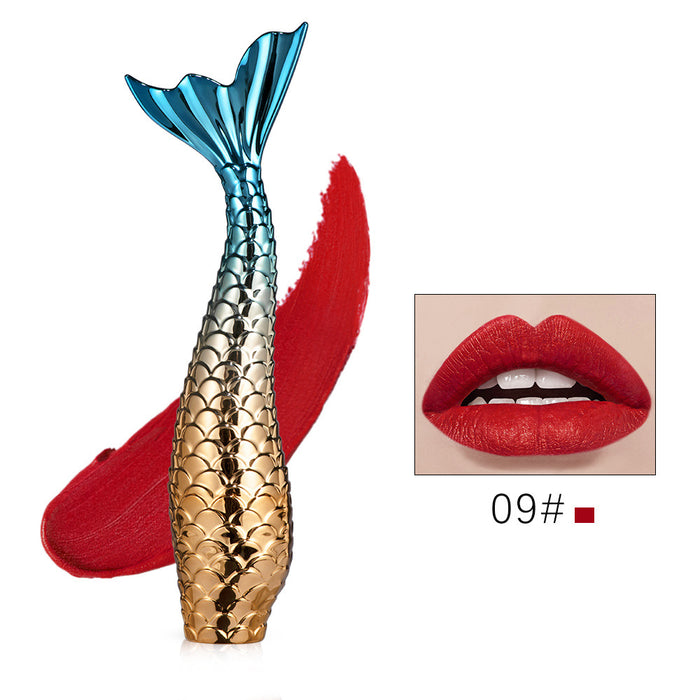Wholesale Mermaid Matte Non-stick Cup Lipstick Lip Glaze JDC-MK-ALM002