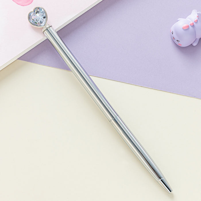 Wholesale Ballpoint Pen Metal Heart Diamond Gel Pen JDC-BP-HongD005