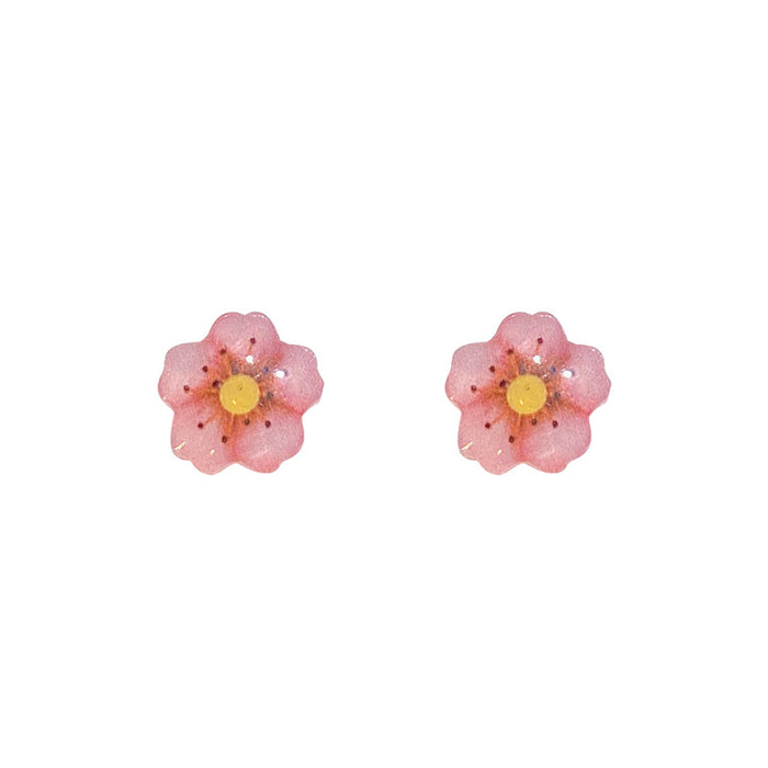 Jewelry WholesaleWholesale soft ceramic S925 silver needle ceramic set stud earrings MOQ≥2 JDC-ES-XiaY001 Earrings 夏樱 %variant_option1% %variant_option2% %variant_option3%  Factory Price JoyasDeChina Joyas De China