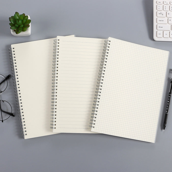 Jewelry WholesaleWholesale A5/B5/A6 coil frosted rollover grid horizontal blank notepad JDC-NK-Gangs003 Notebook 港升 %variant_option1% %variant_option2% %variant_option3%  Factory Price JoyasDeChina Joyas De China