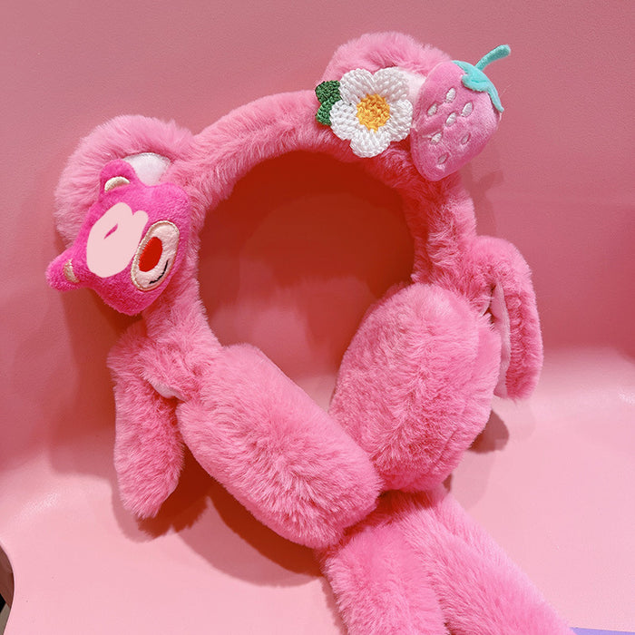 Wholesale Earmuff Plush Pinchable Airbag Sweet Pink Cartoon Cute(M) JDC-EF-HaN002