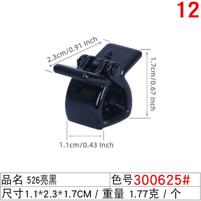 Wholesale Moon PC Material Black 2CM Small Grab Clip JDC-HC-Liuyi001