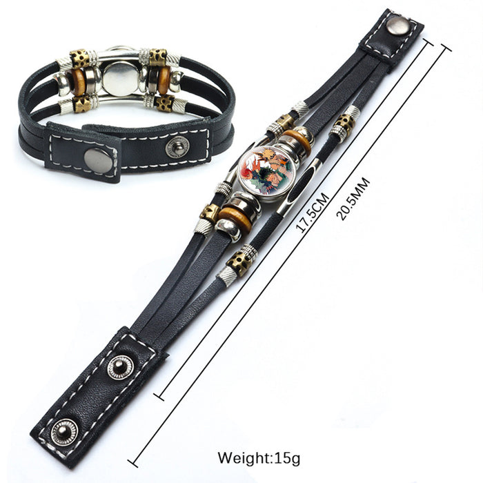 Wholesale Leather Bracelet Hand Woven Adjustable JDC-BT-SongX003