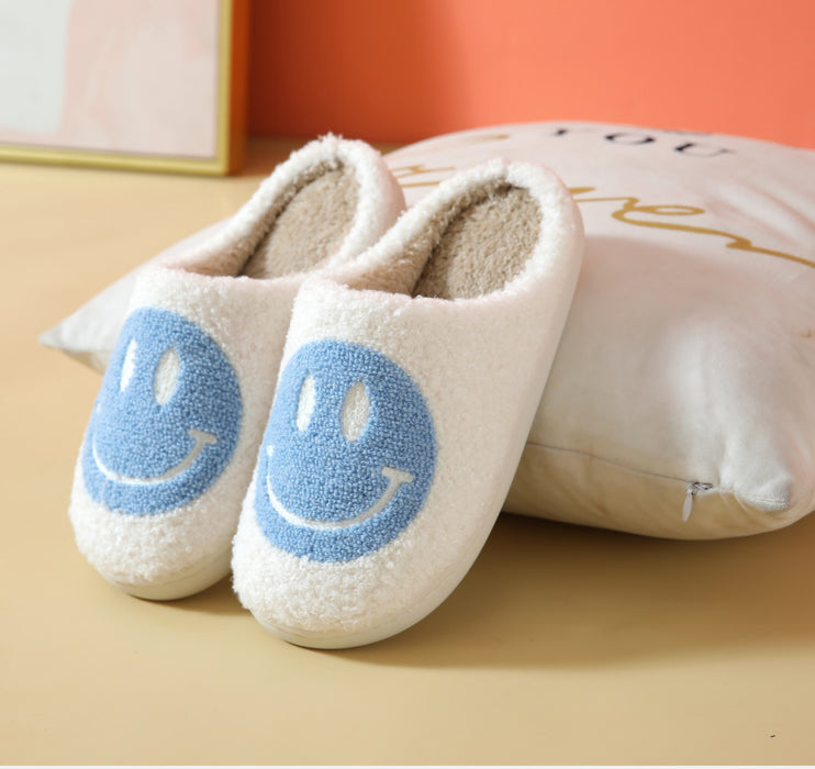 Wholesale Autumn Smiley Thick Bottom Cartoon Cotton Slippers MOQ≥2 JDC-SP-MMD001