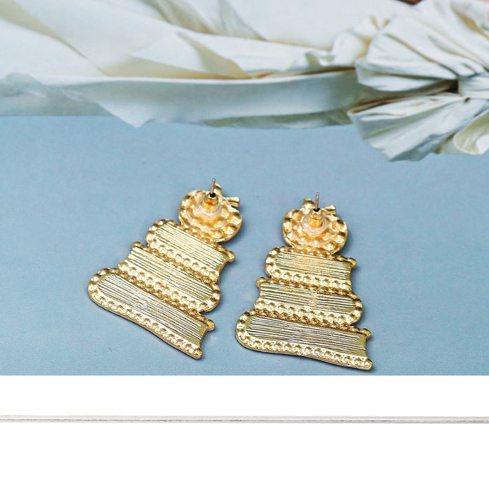 Wholesale Earrings Alloy Enamel Diamond Colored JDC-ES-JJ331