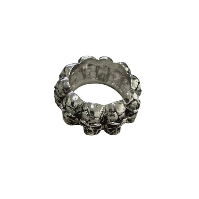 Wholesale Ring Alloy Vintage Skull Ring MOQ≥2 JDC-RS-YuD008