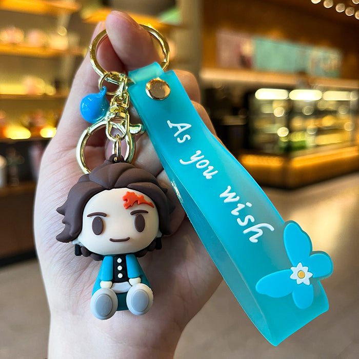Wholesale Cartoon Anime Cute Silicone Keychain (M) JDC-KC-YMeng005