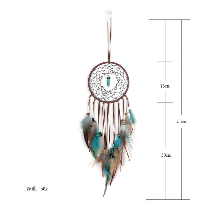 Wholesale Dream Catcher Feather Simple Wind Pendant MOQ≥2 JDC-DC-ShanX004