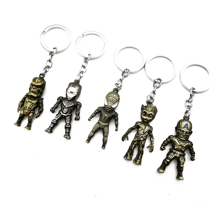 Wholesale Keychains For Backpacks keychain weapon model metal pendant random 100pcs JDC-KC-SMo001