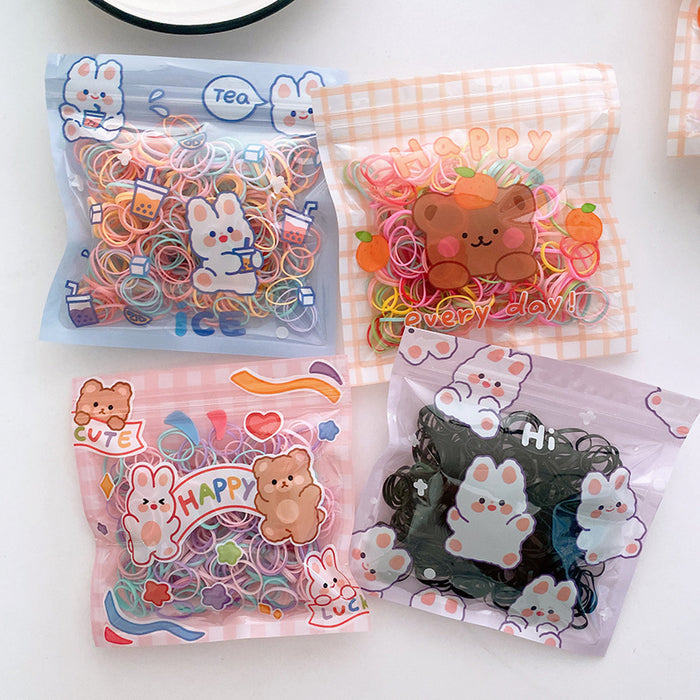 Wholesale Hair Scrunchies Kids Disposable Plastic JDC-HS-MiYu001