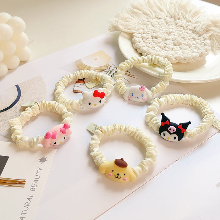 Wholesale cute cartoon small intestine ring small rubber band children's head rope JDC-HS-tengZ003