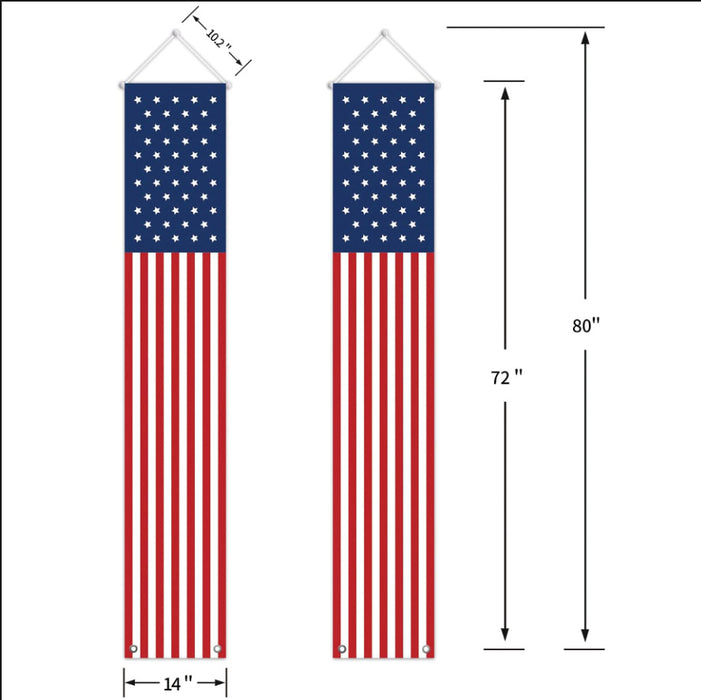 Wholesale July 4th Independence Day Porch Flags American Labor Day Memorial Day MOQ≥10 JDC-DC-ChongY001