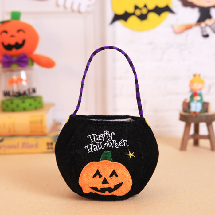 Wholesale Gift Bag Burlap Halloween Pumpkin Tote Children's Candy Bag MOQ≥2 JDC-GB-MinG004