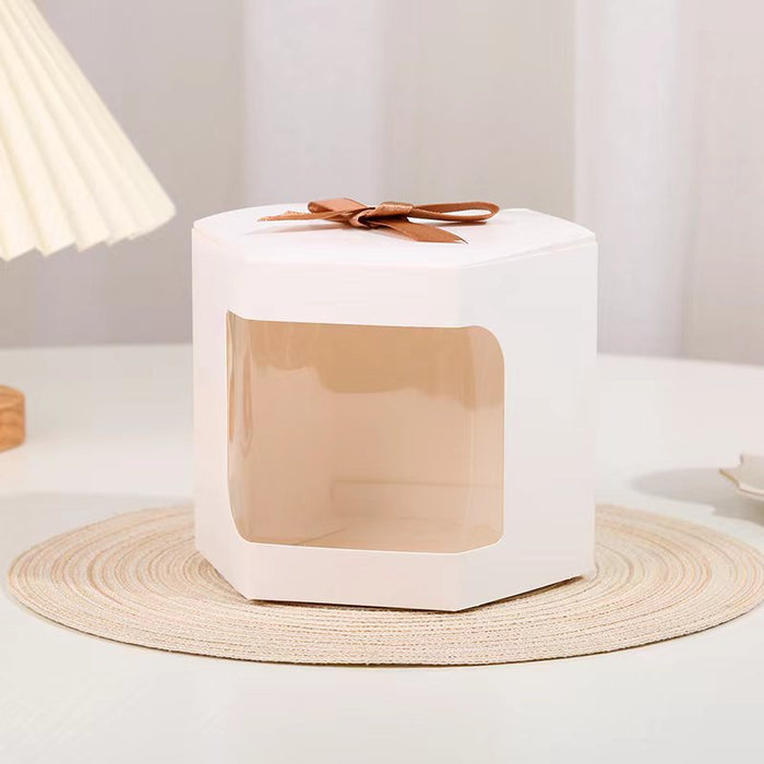 Wholesale Gift Bags Kraft Paper Ribbon Handy Gift Box JDC-GB-ganrui006
