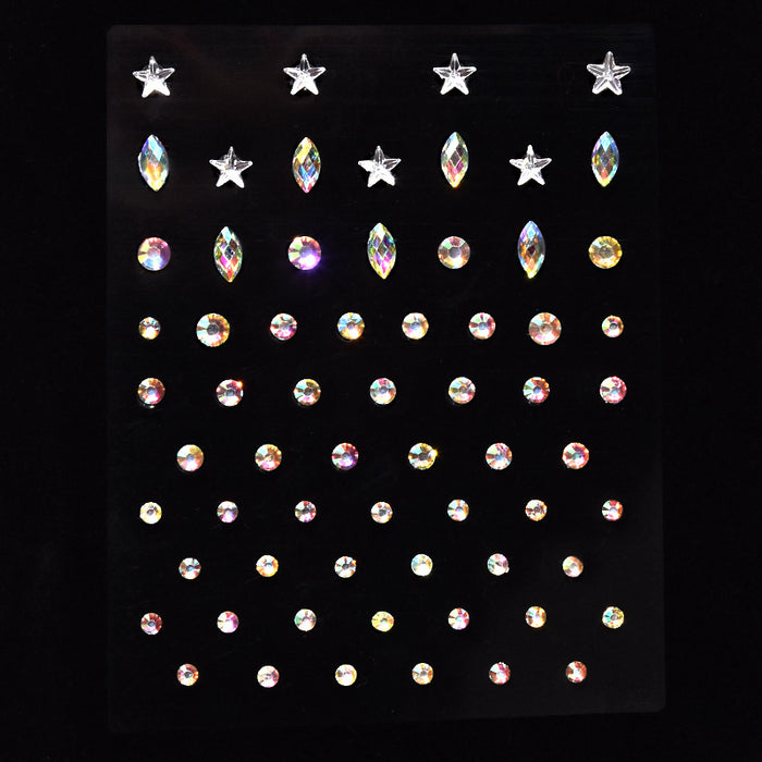 Wholesale Acrylic Stage Performance Face Stickers Drill Eye Crystal Stickers JDC-EY-YChi001