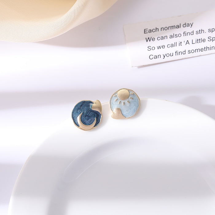 Wholesale Earrings Alloy Sun Moon JDC-ES-Baolai002