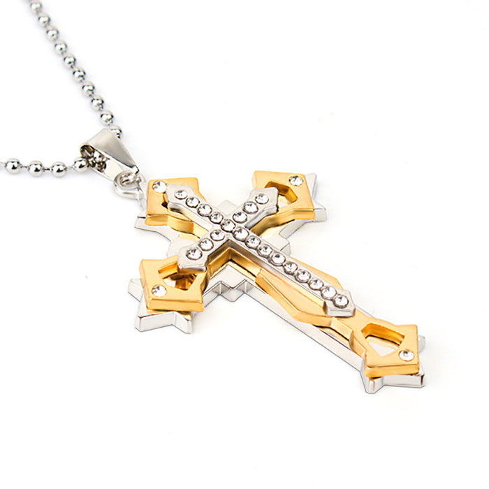 Wholesale Cross Metal Necklace JDC-NE-XuanC001