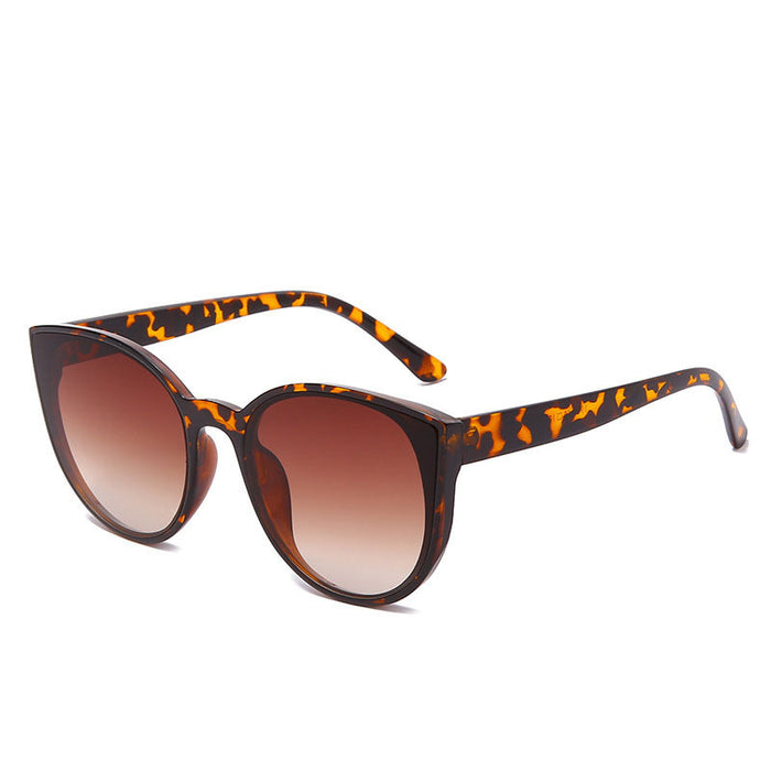Wholesale Sunglasses PC Leopard Print Black Frame Sunshade Mirror JDC-SG-YuX009